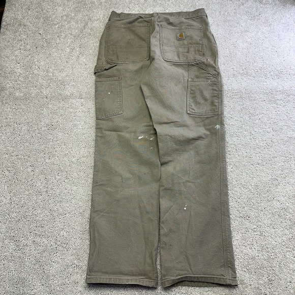 Carhartt Other - Carhartt Pants Mens 31x30 Beige Relaxed Fit Pockets Workwear Paint Thrashed